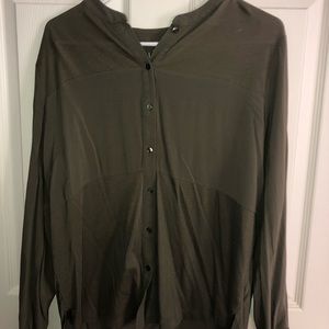 Long sleeve green shirt